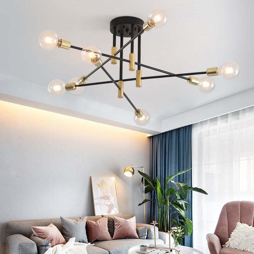 Nowoczesna Sufitowa Lampa Ze Szklaną Kulą