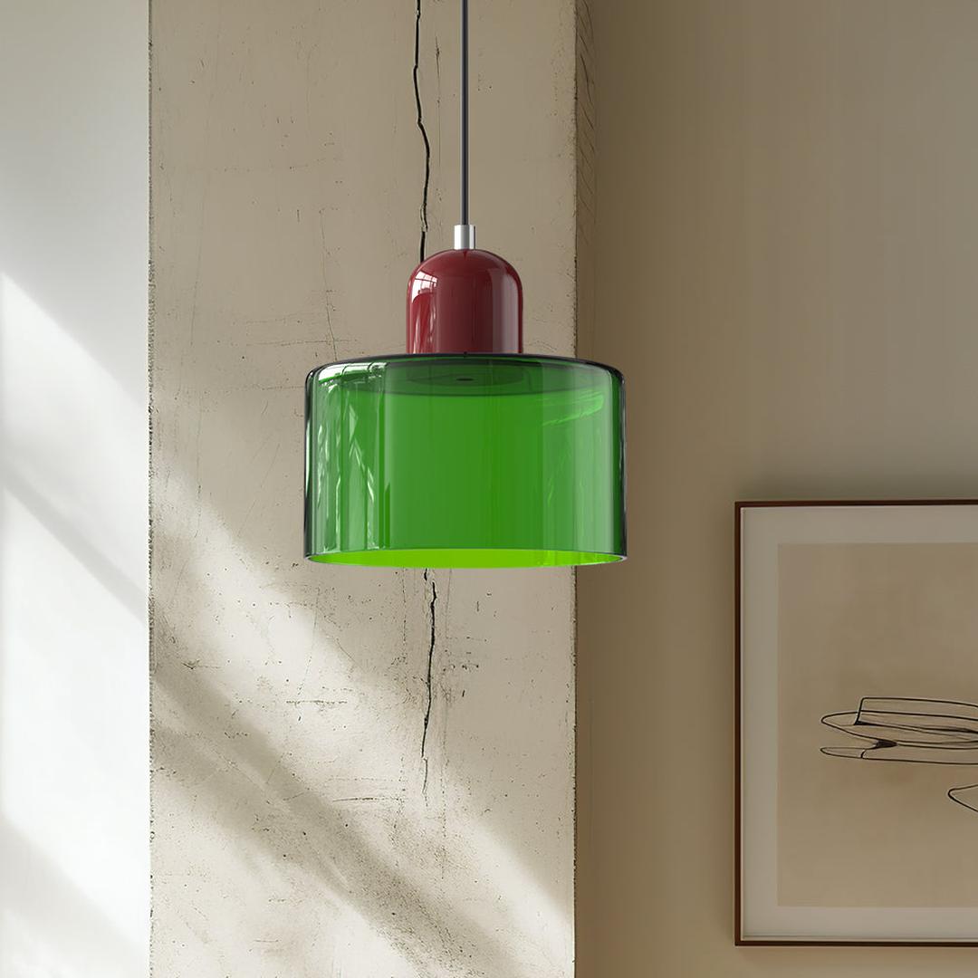 Szklana Lampa Wisząca Bauhaus