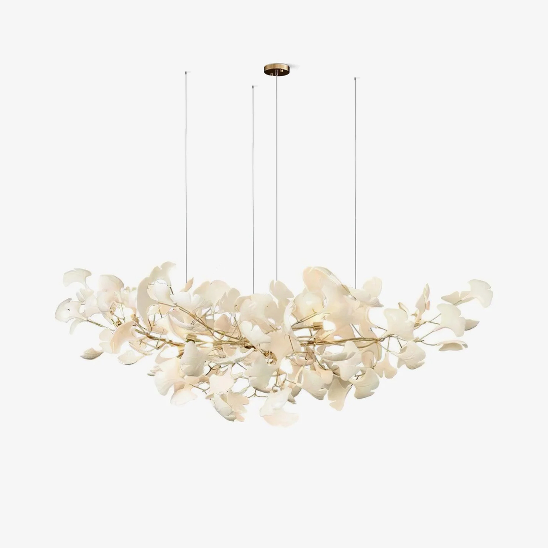 Kwiatowy Metalowy Żyrandol LED