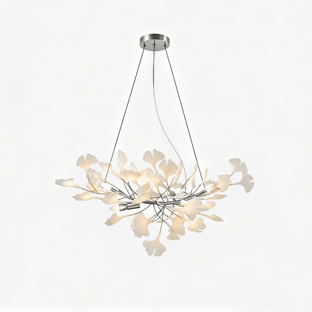 Kwiatowy Metalowy Żyrandol LED