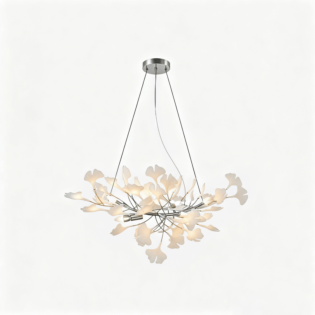 Kwiatowy Metalowy Żyrandol LED