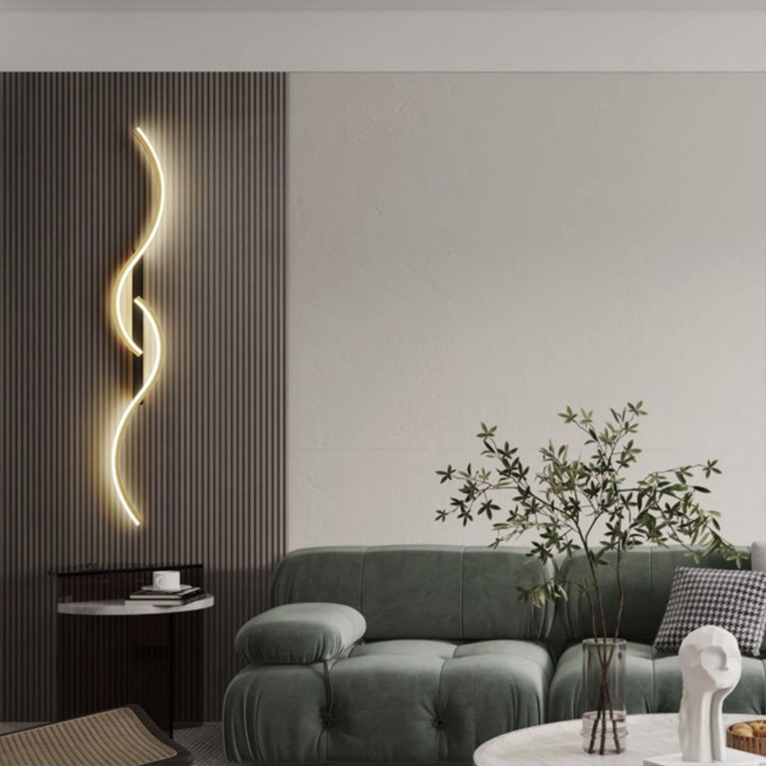 Nowoczesna Zakrzywiona Lampa Ścienna LED