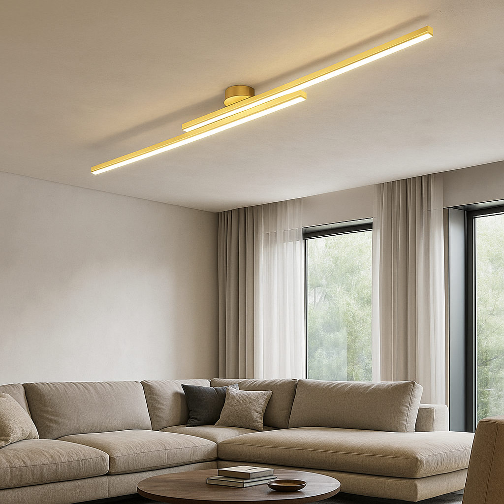 Podłużna Lampa Sufitowa LED z Aluminium