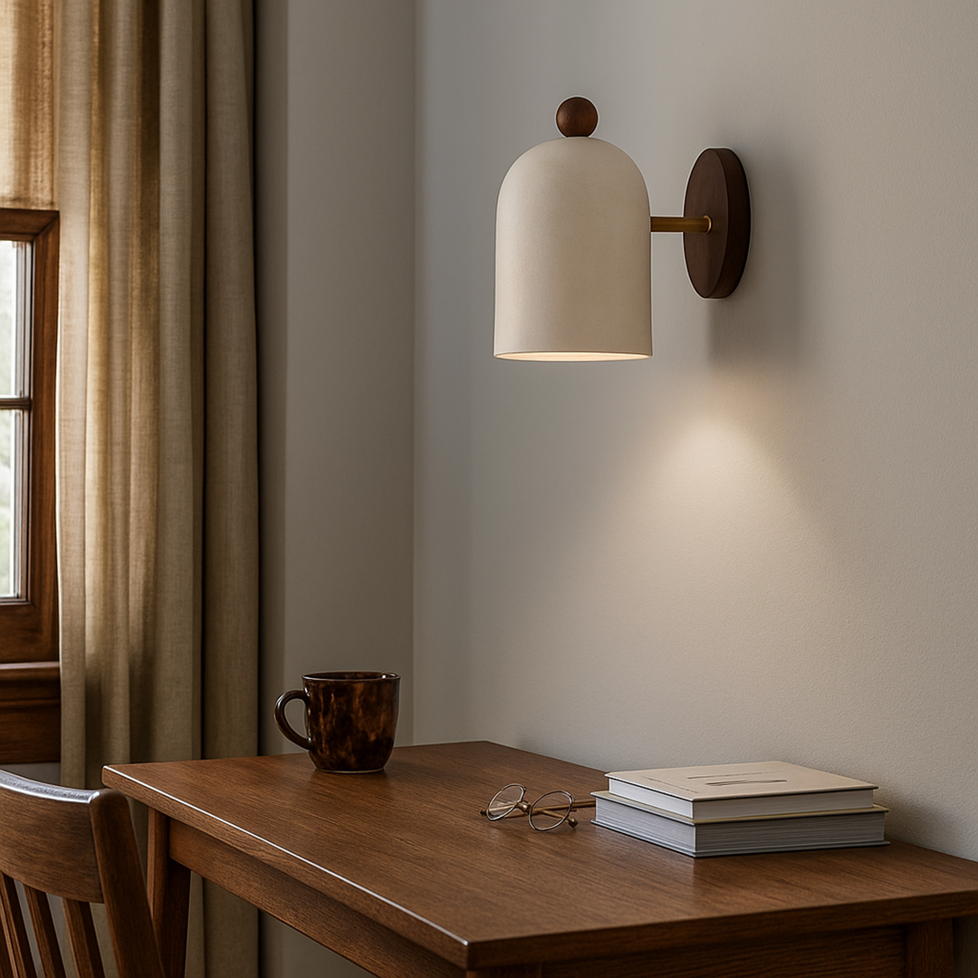 Kinkiet Home Wabi Sabi w kolorze orzecha włoskiego