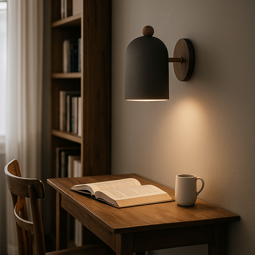 Kinkiet Home Wabi Sabi w kolorze orzecha włoskiego