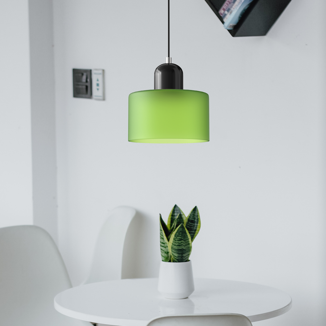 Szklana Lampa Wisząca Bauhaus