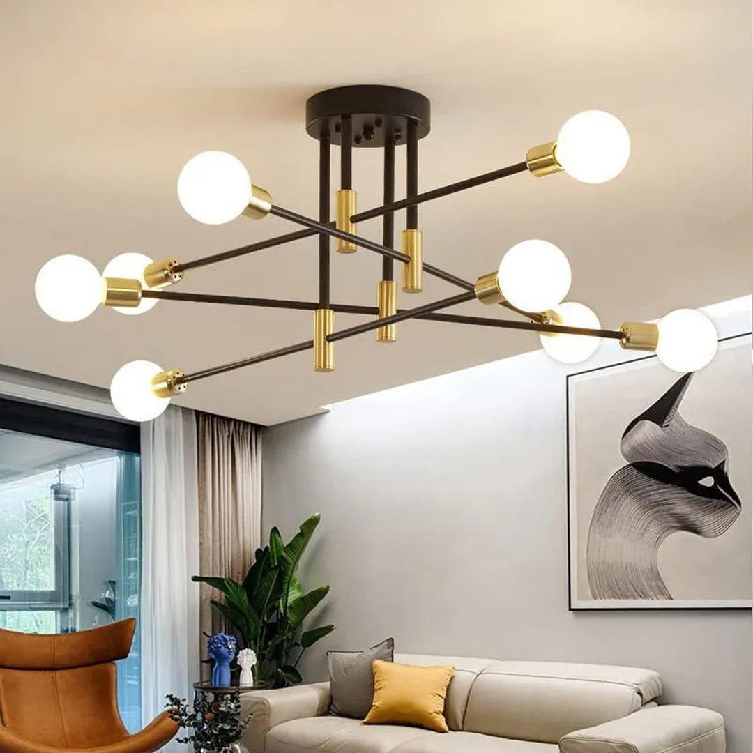 Nowoczesna Sufitowa Lampa Ze Szklaną Kulą