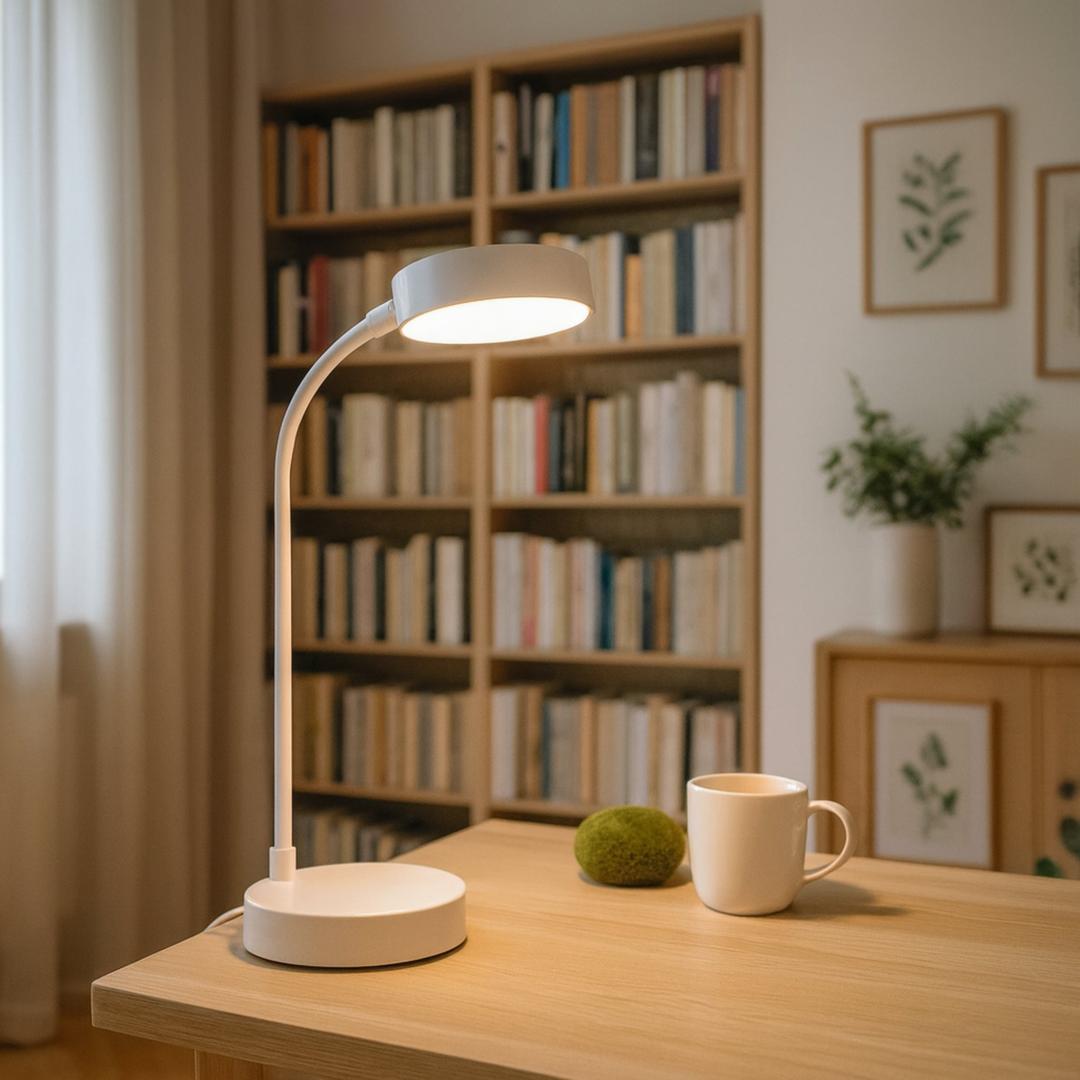Lampa Biurkowa LED Z Regulacją Jasności I Zintegrowanym Światłem