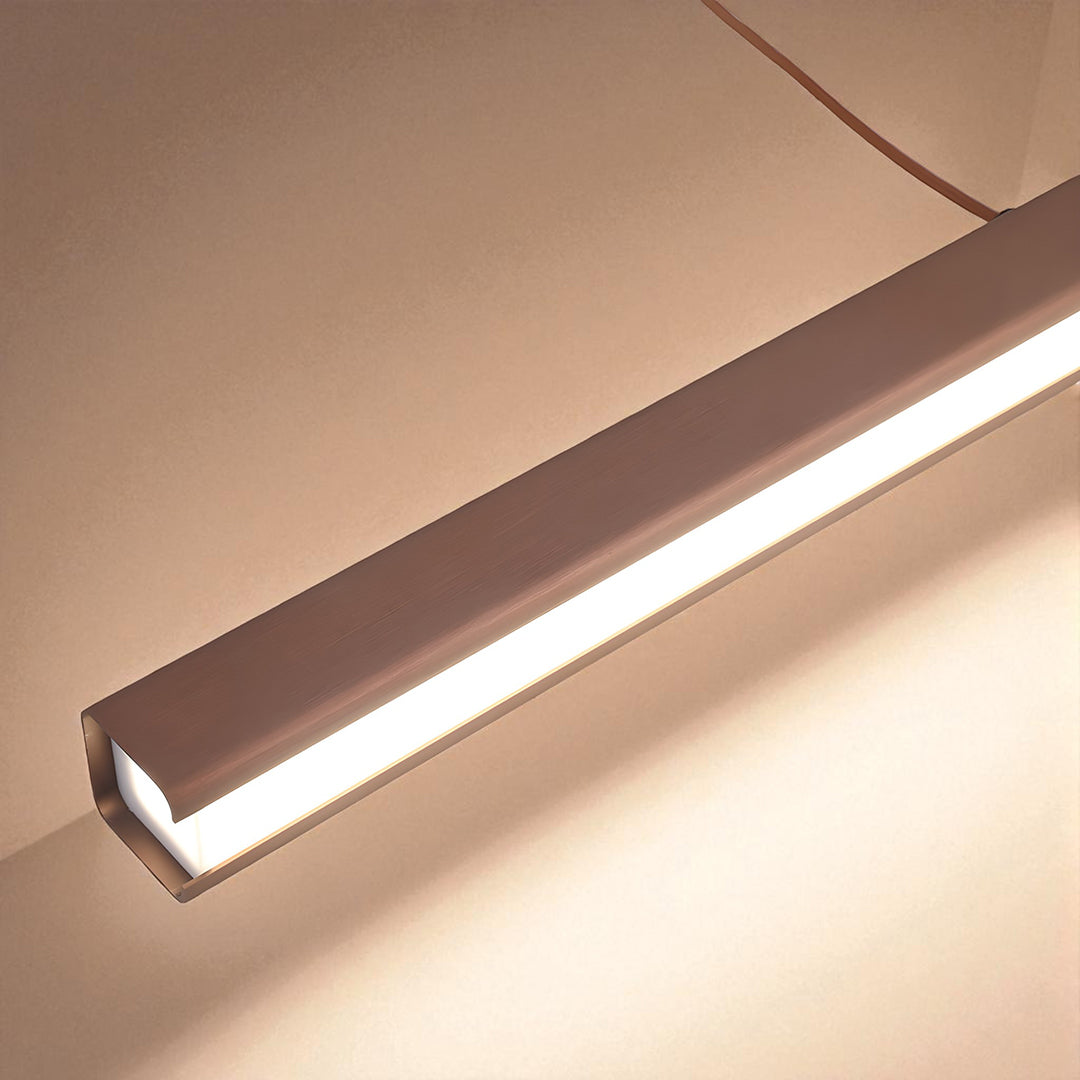 Industrialna Liniowa Lampa Wisząca LED Z Geometrycznym Designem