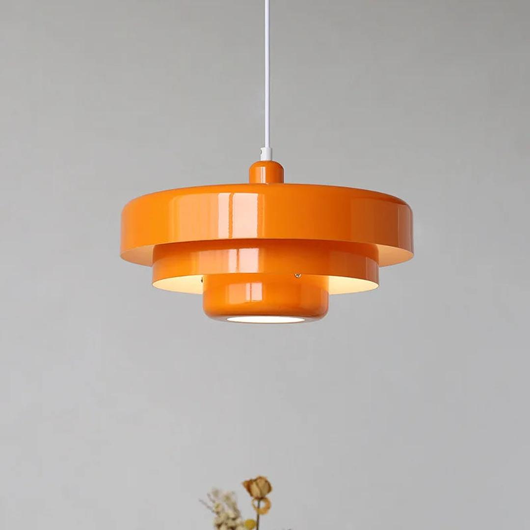 Włoska Metalowa Lampa Wisząca