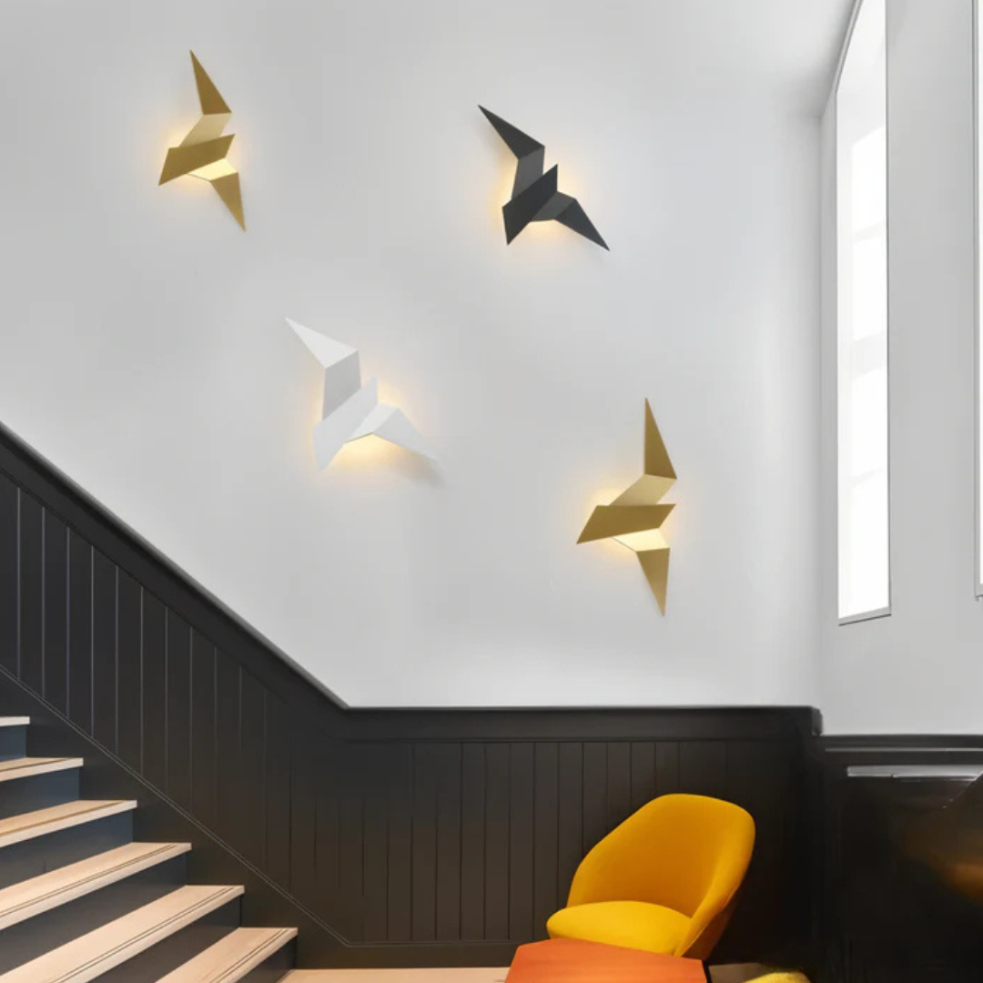 Lampa Ścienna LED W Kształcie Ptaka Origami