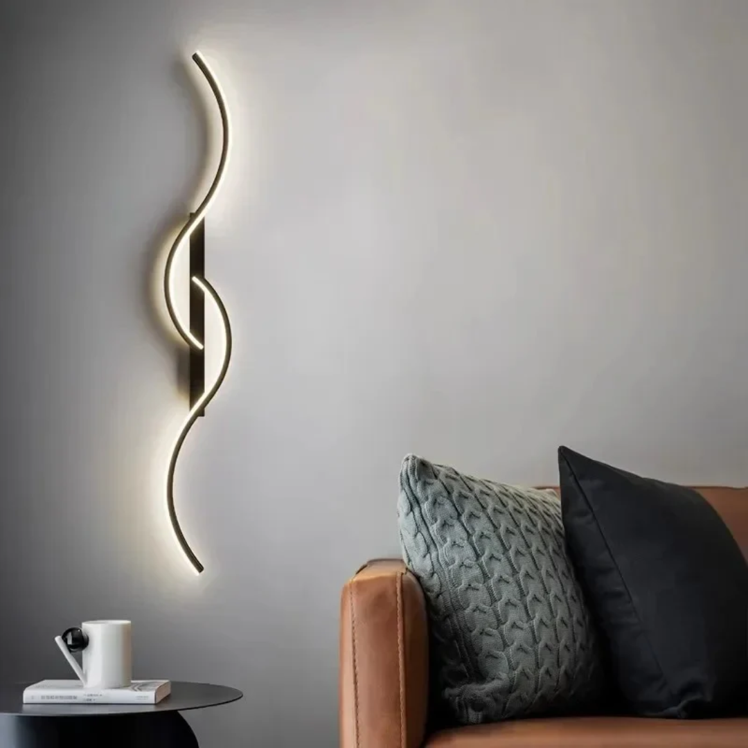 Nowoczesna Zakrzywiona Lampa Ścienna LED
