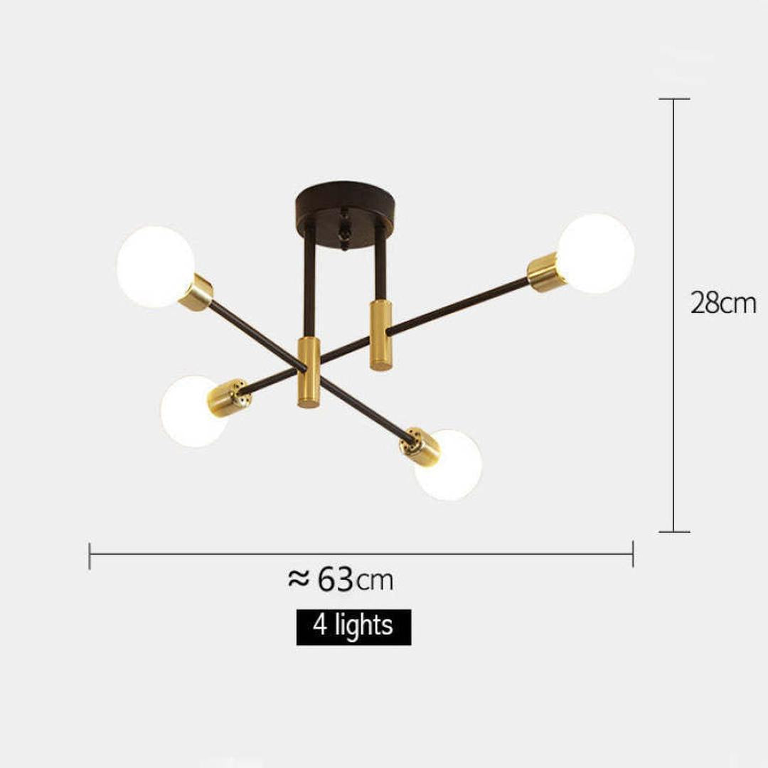 Nowoczesna Sufitowa Lampa Ze Szklaną Kulą