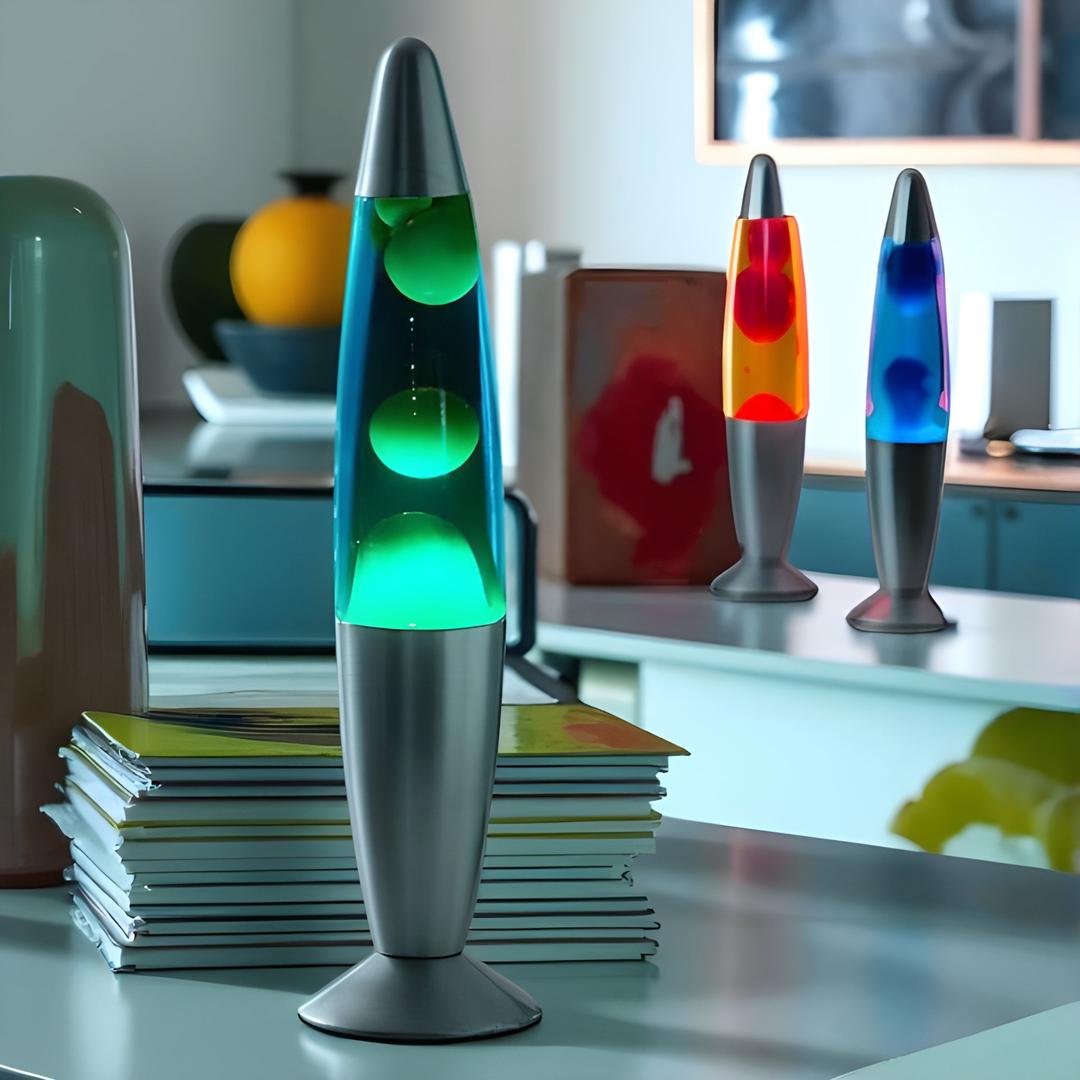 Retro Lampa LED Lava Z Zmieniającymi Się Kolorami