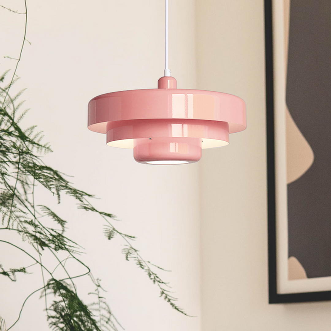 Włoska Metalowa Lampa Wisząca