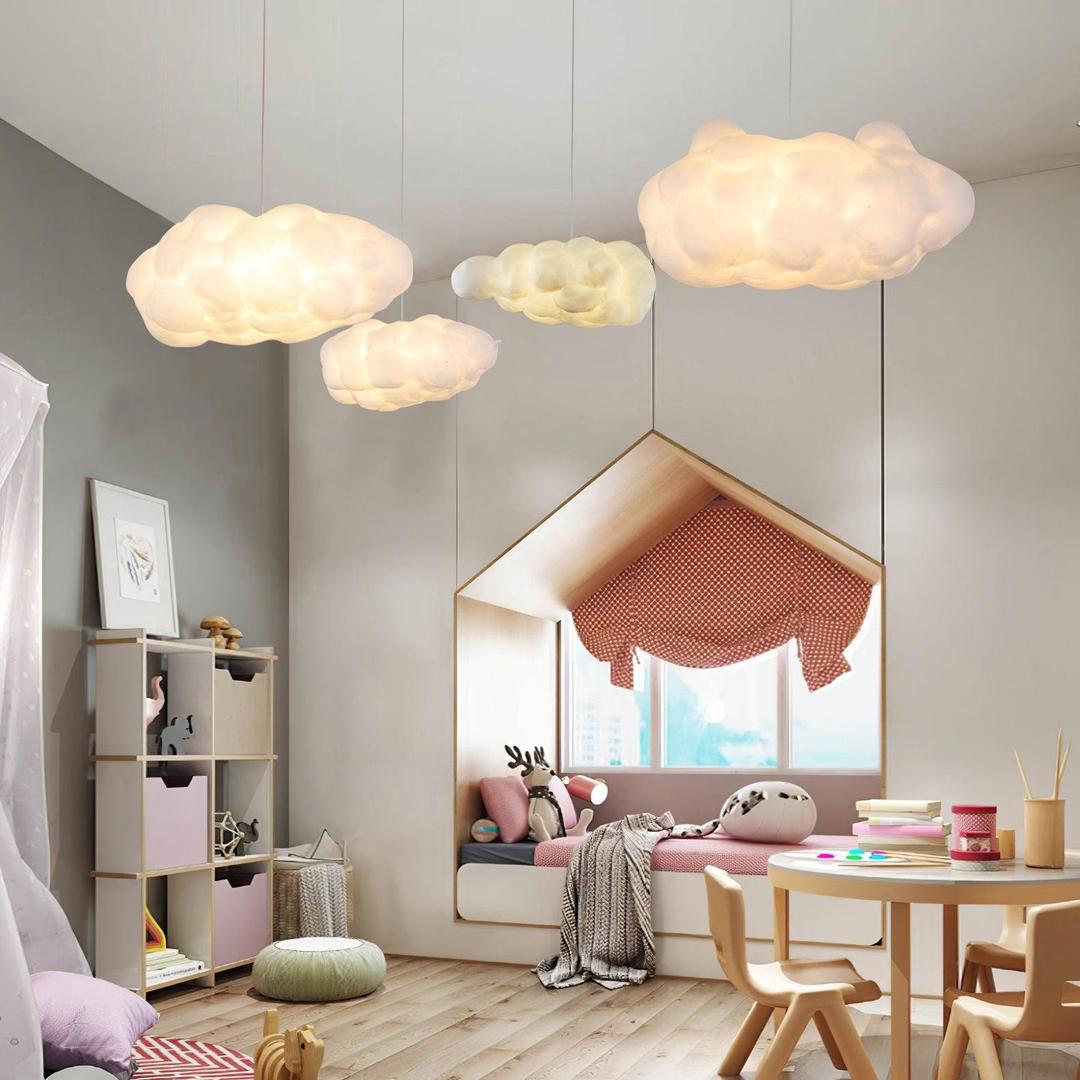 Nowoczesna Lampa Wisząca W Kształcie Chmury
