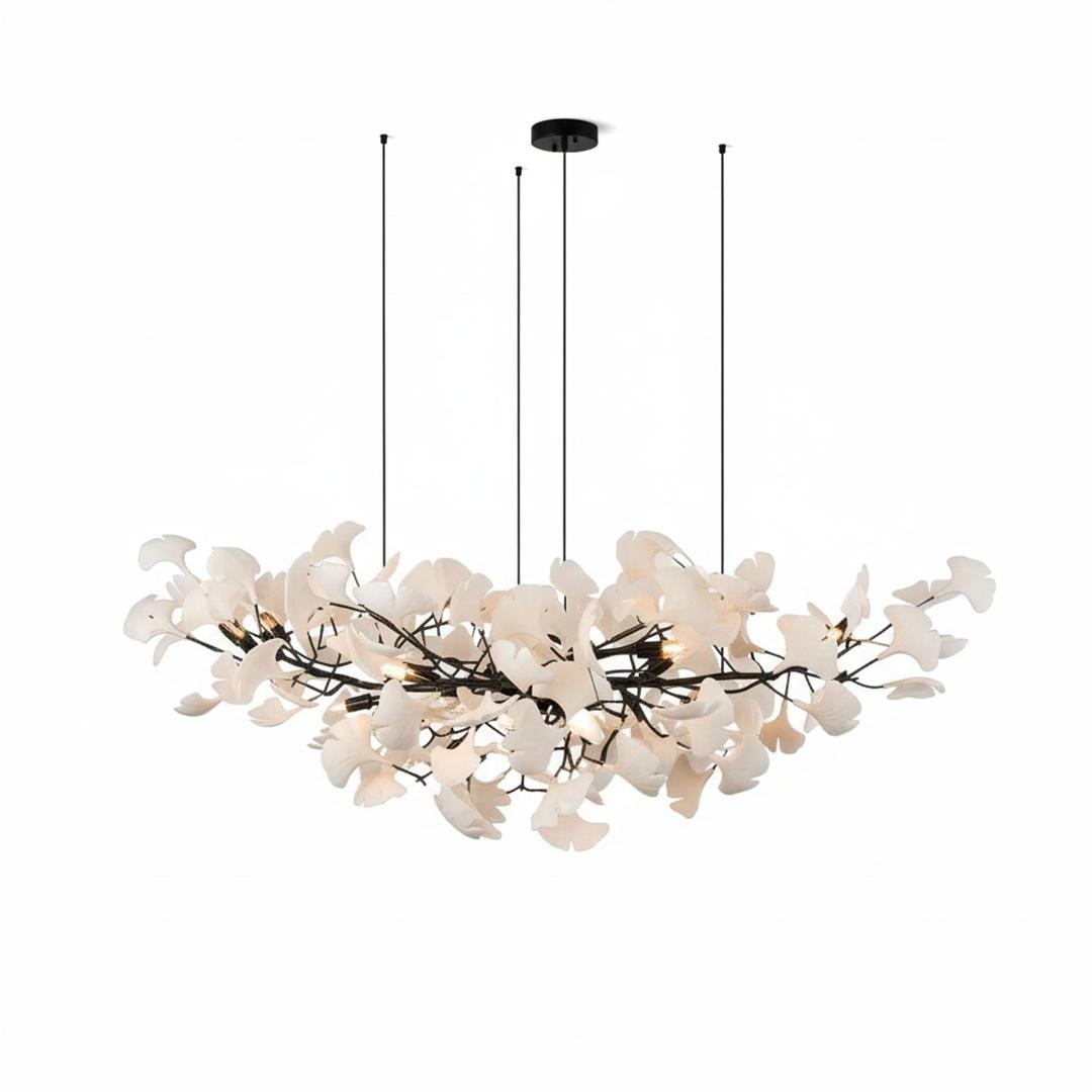 Kwiatowy Metalowy Żyrandol LED