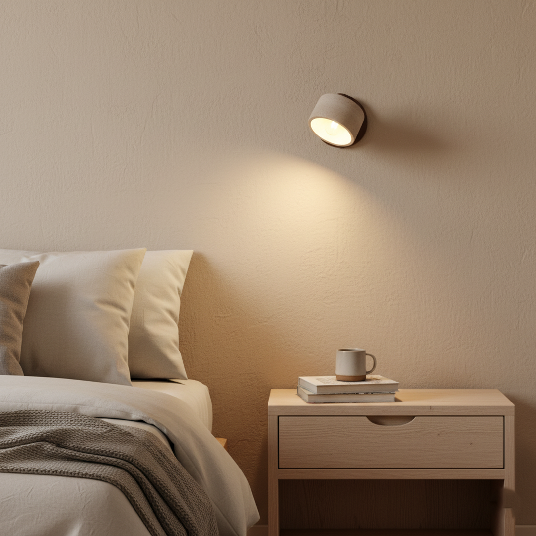 Regulowana Betonowa Lampa Ścienna LED