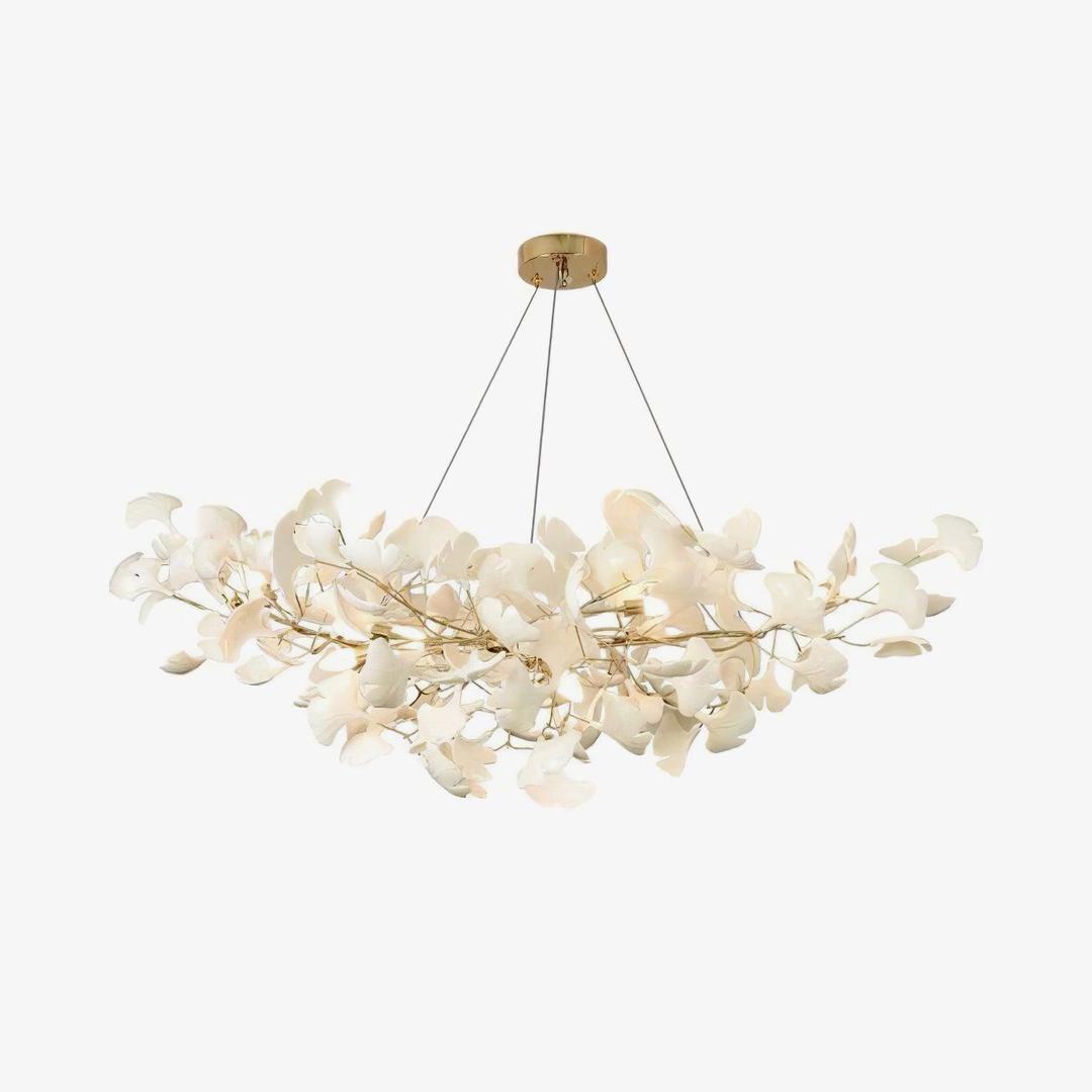 Kwiatowy Metalowy Żyrandol LED