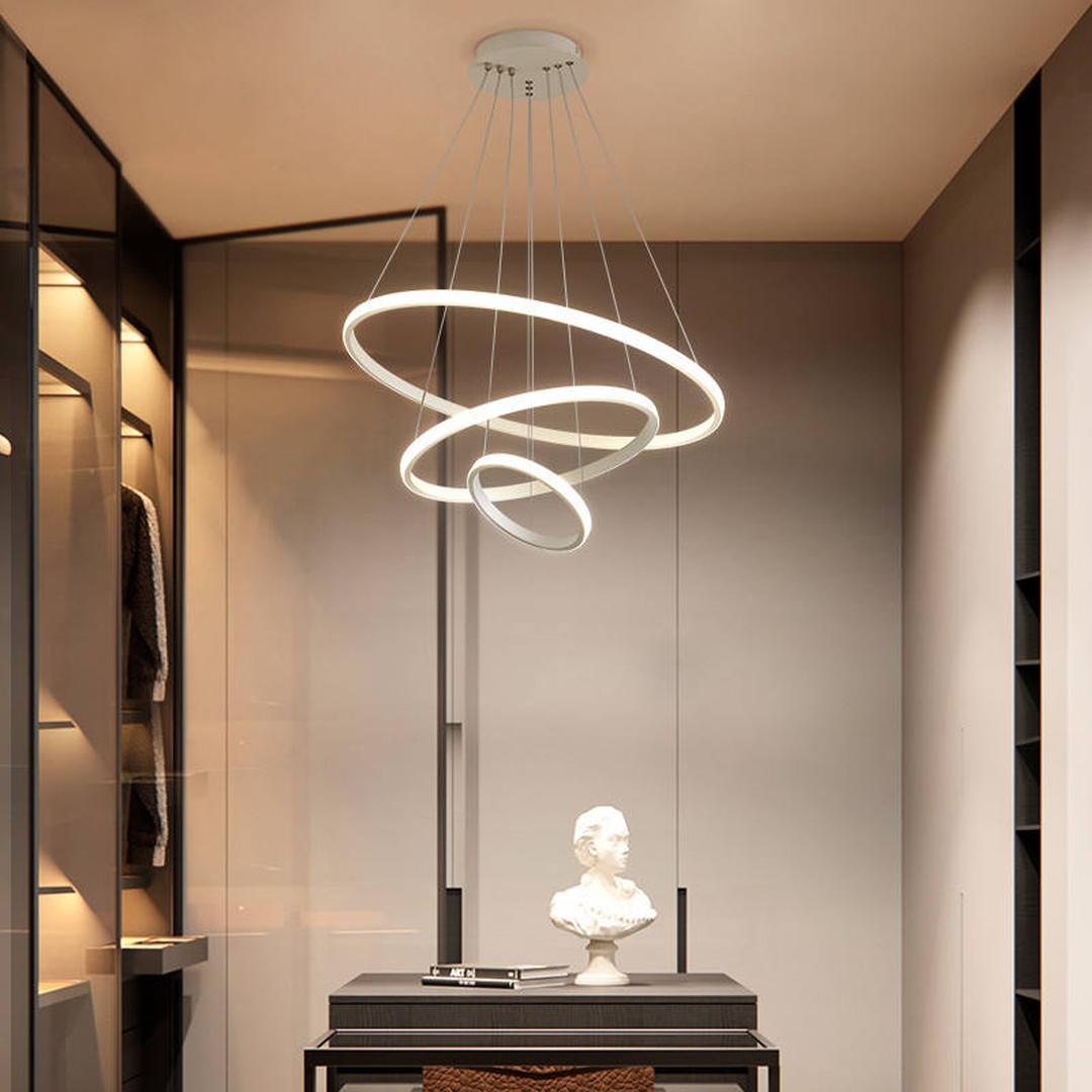 Nowoczesna Lampa Wisząca LED W Kształcie Pierścienia