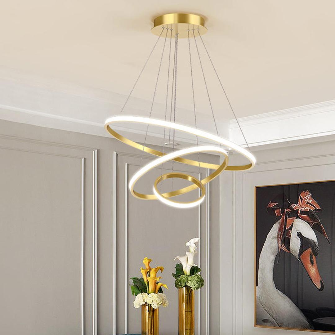 Nowoczesna Lampa Wisząca LED W Kształcie Pierścienia