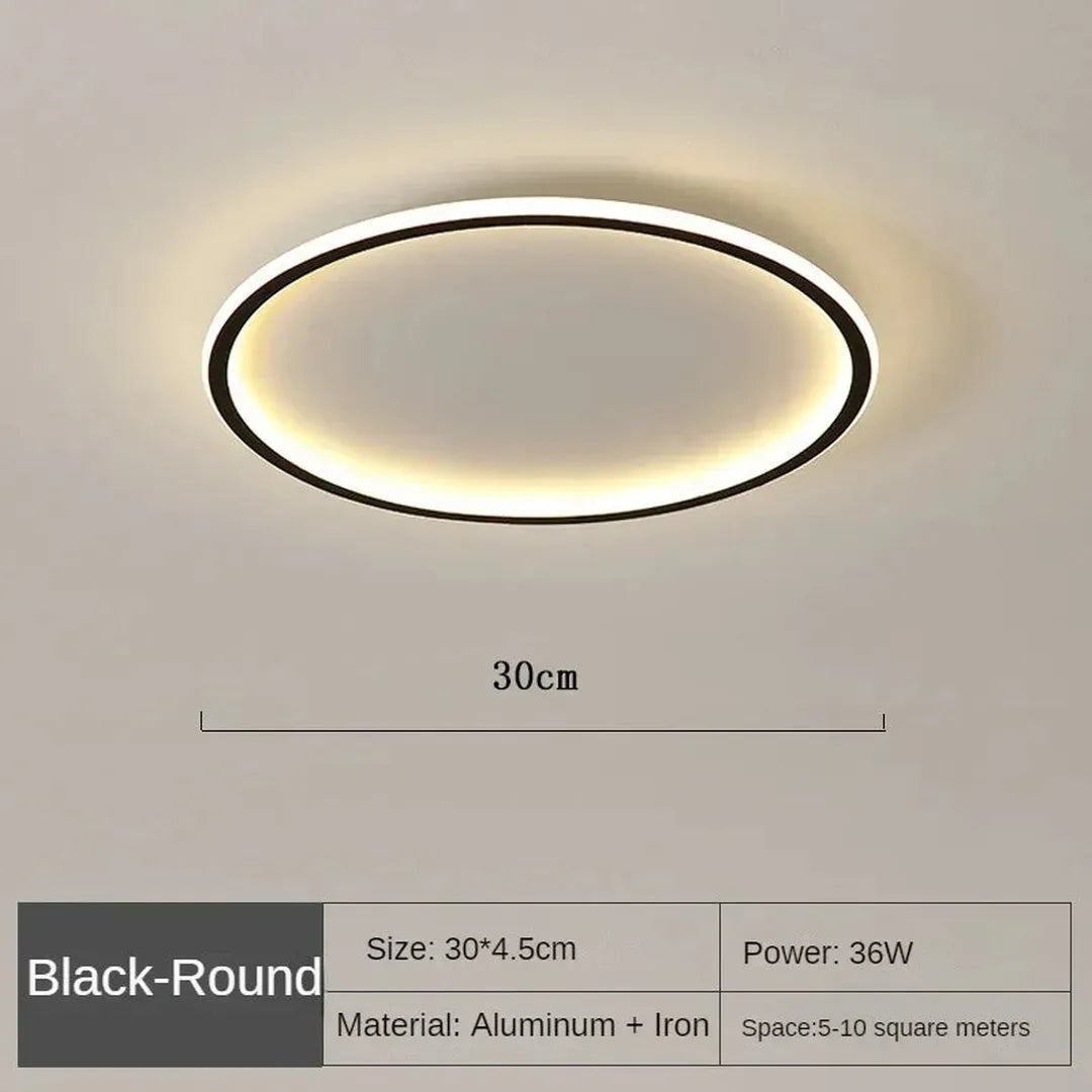 Skandynawska Okrągła Lampa Sufitowa LED