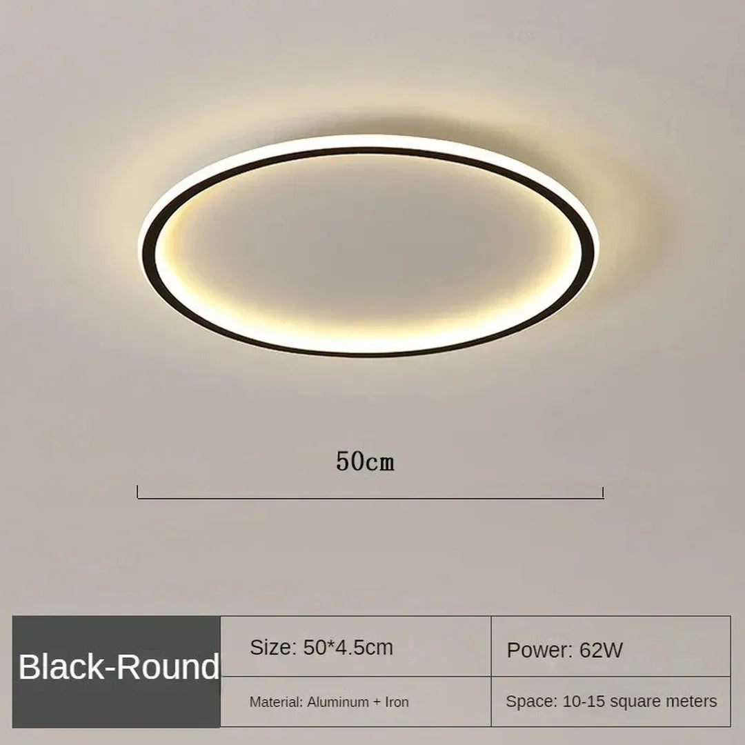 Skandynawska Okrągła Lampa Sufitowa LED