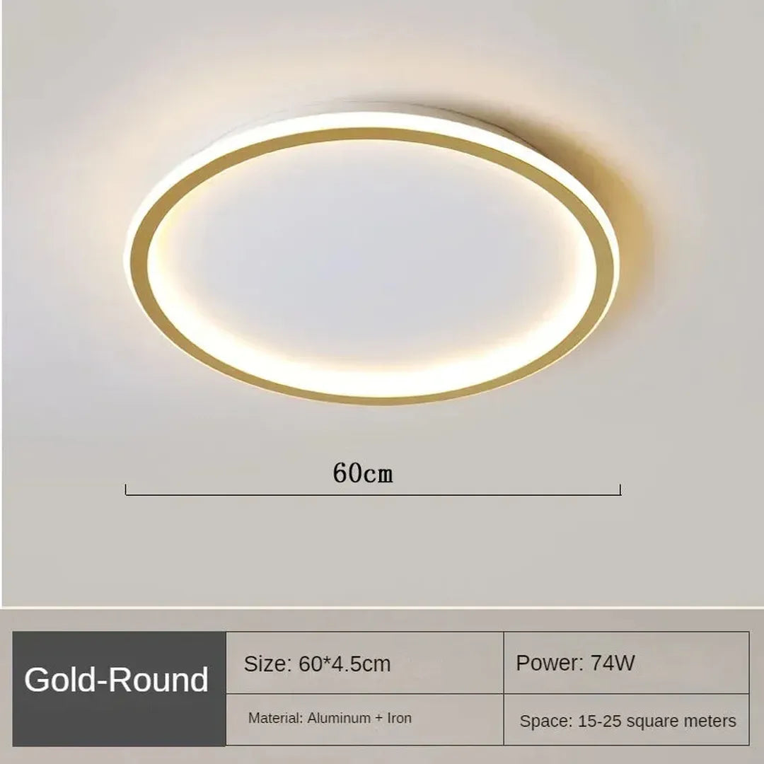 Skandynawska Okrągła Lampa Sufitowa LED