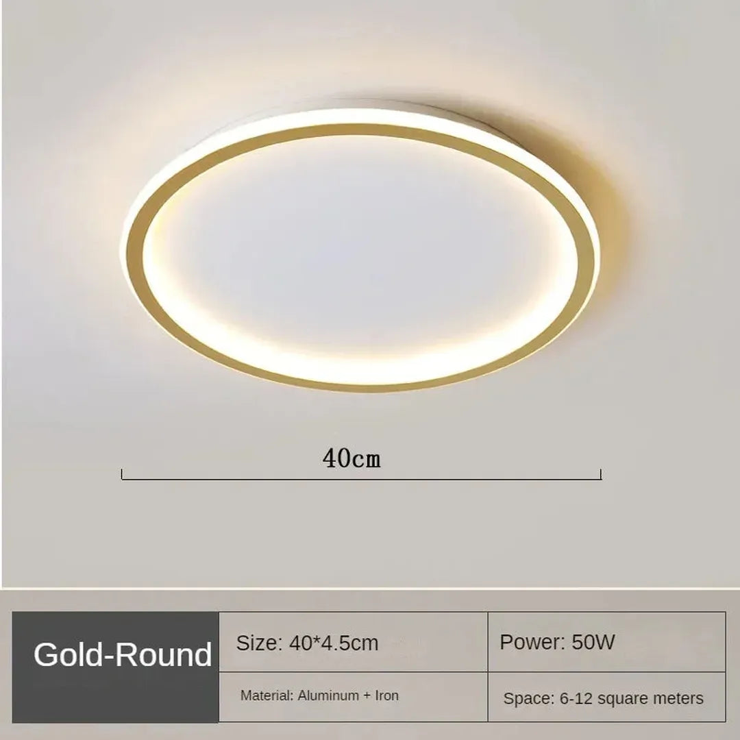 Skandynawska Okrągła Lampa Sufitowa LED