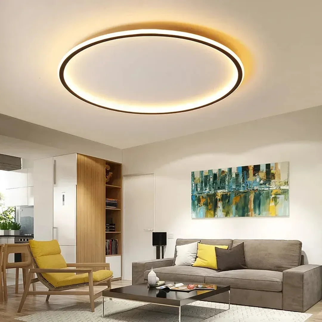 Skandynawska Okrągła Lampa Sufitowa LED