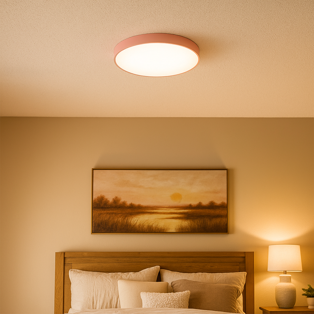 Lampa sufitowa LED okrągła styl