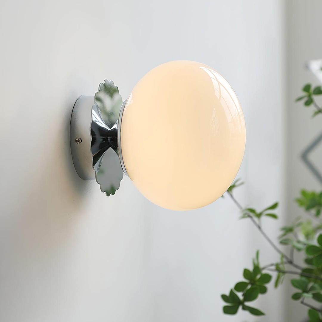 Nowoczesna Lampa Ścienna Ze Szklaną Kulą