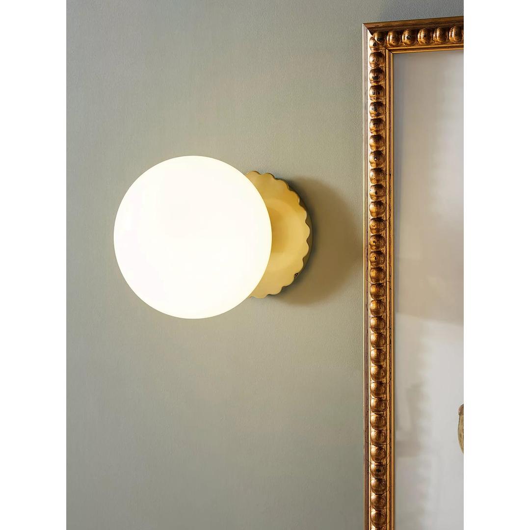 Nowoczesna Lampa Ścienna Ze Szklaną Kulą
