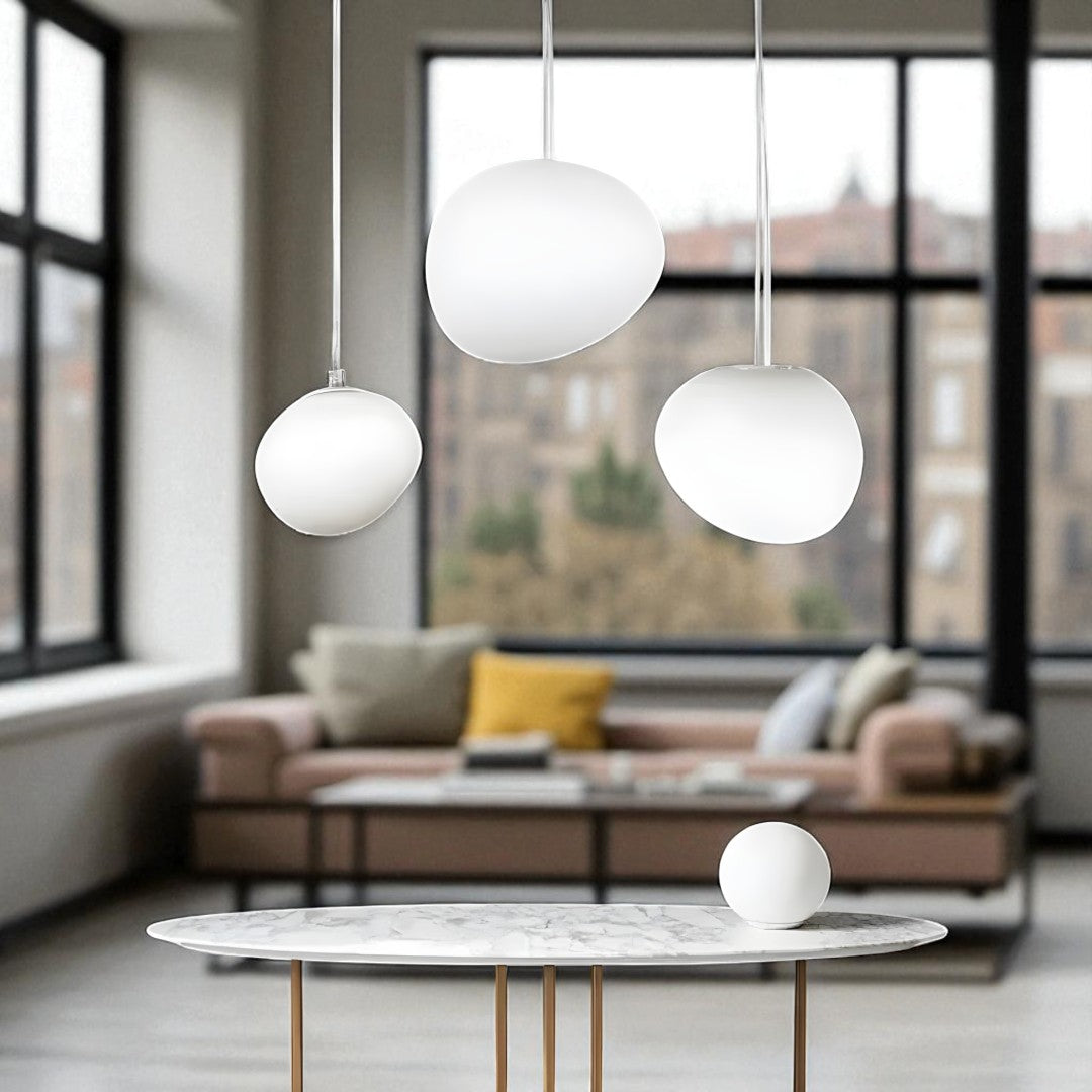Okrągła Transparentna Lampa Wisząca LED