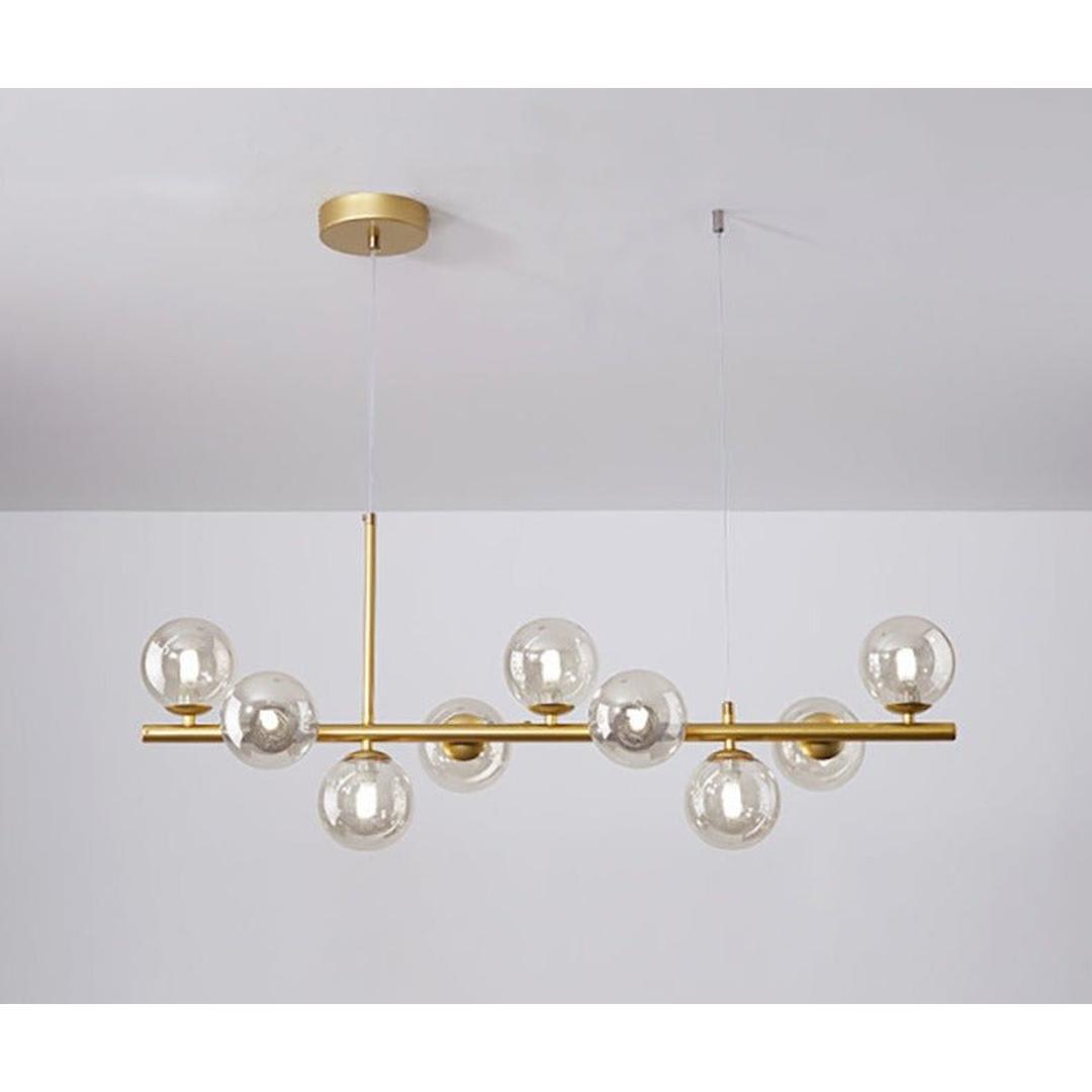 Szklana Liniowa Lampa Wisząca Do Jadalni