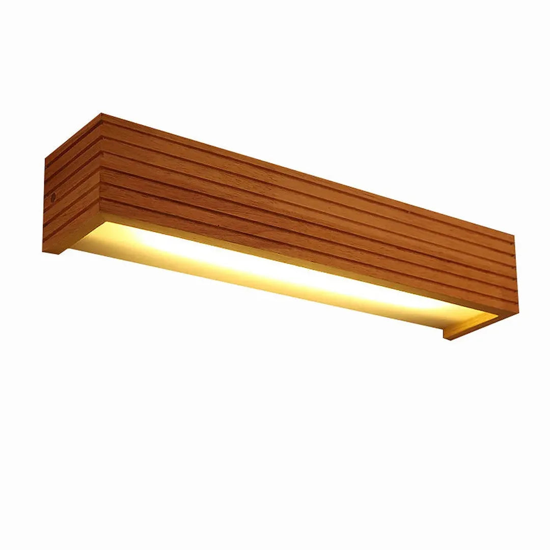 Nordycka Drewniana Lampa Ścienna LED