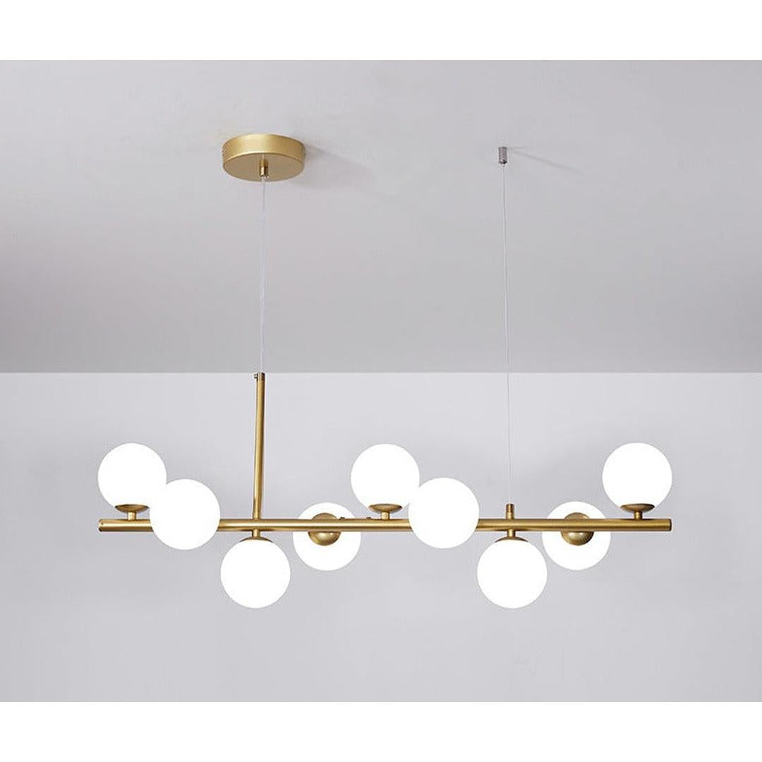 Nowoczesna Szklana Liniowa Lampa Wisząca