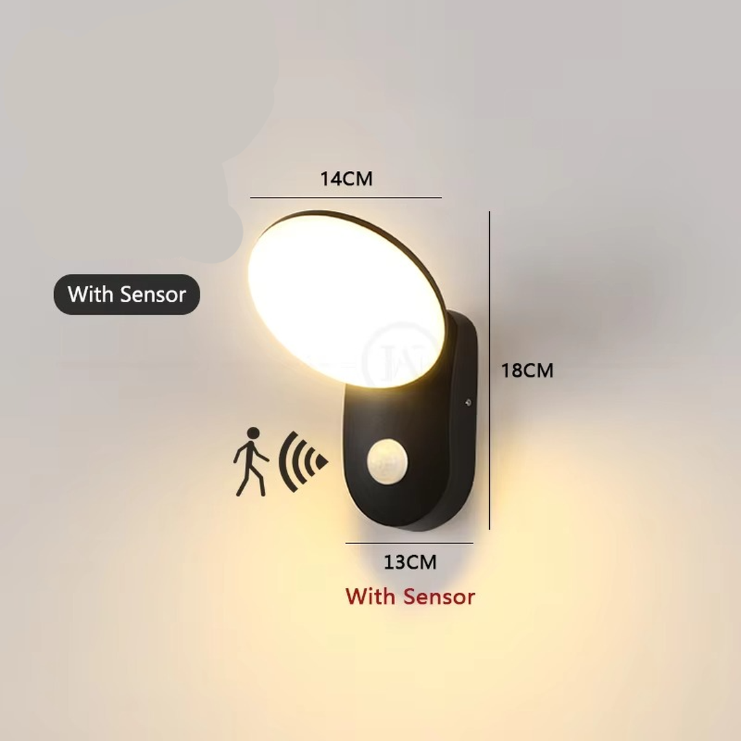 Zewnętrzna Lampa Ścienna LED Z Czujnikiem Ruchu