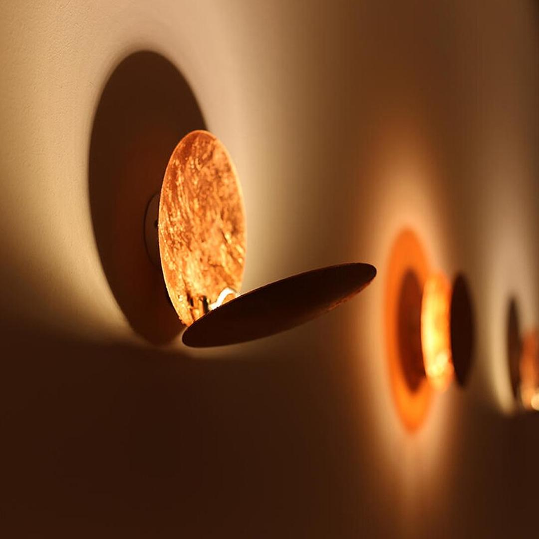 Zewnętrzna Okrągła Solarna Lampa Ścienna LED