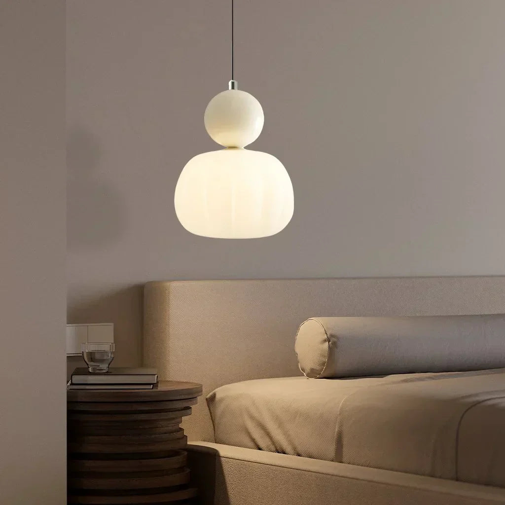 Lampa Wisząca Art Deco Ze Szkła I Złota