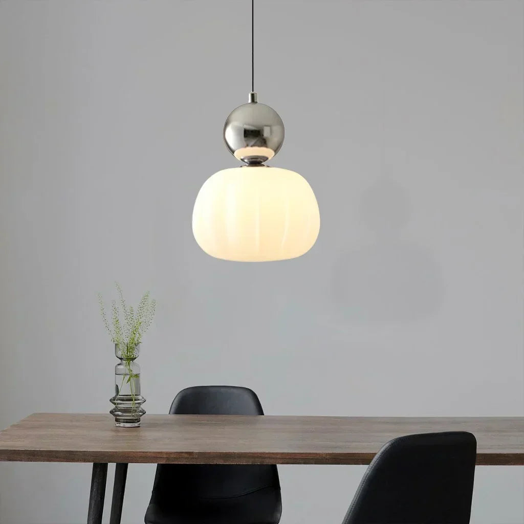 Lampa Wisząca Art Deco Ze Szkła I Złota