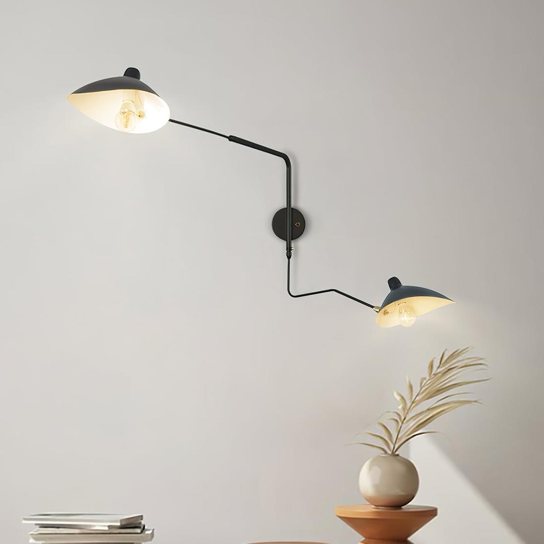 Nowoczesna Regulowana Metalowa Lampa Ścienna