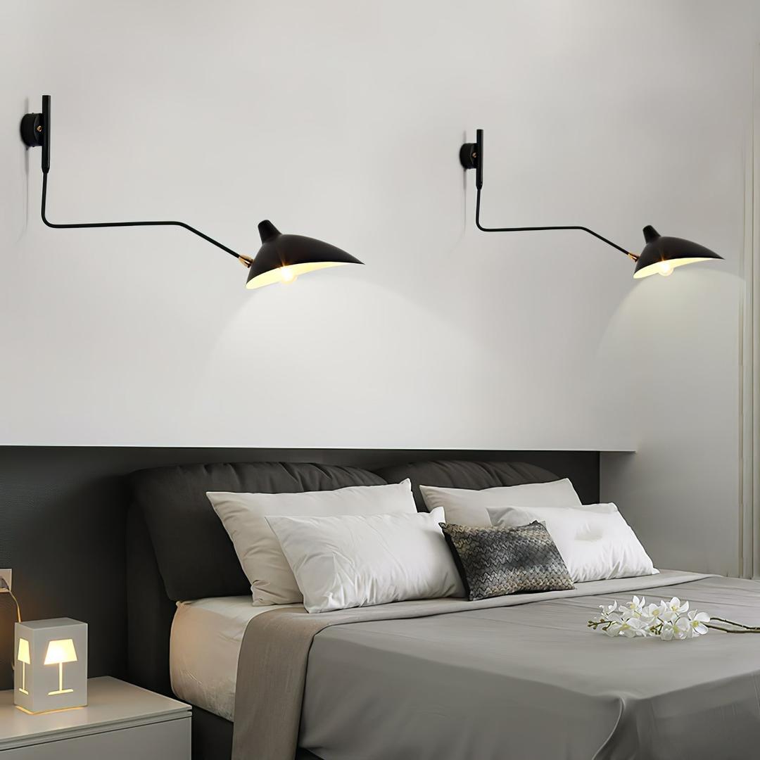 Nowoczesna Regulowana Metalowa Lampa Ścienna