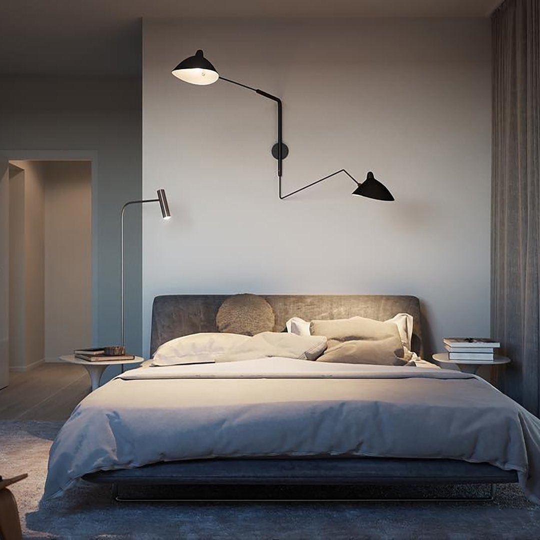 Nowoczesna Regulowana Metalowa Lampa Ścienna