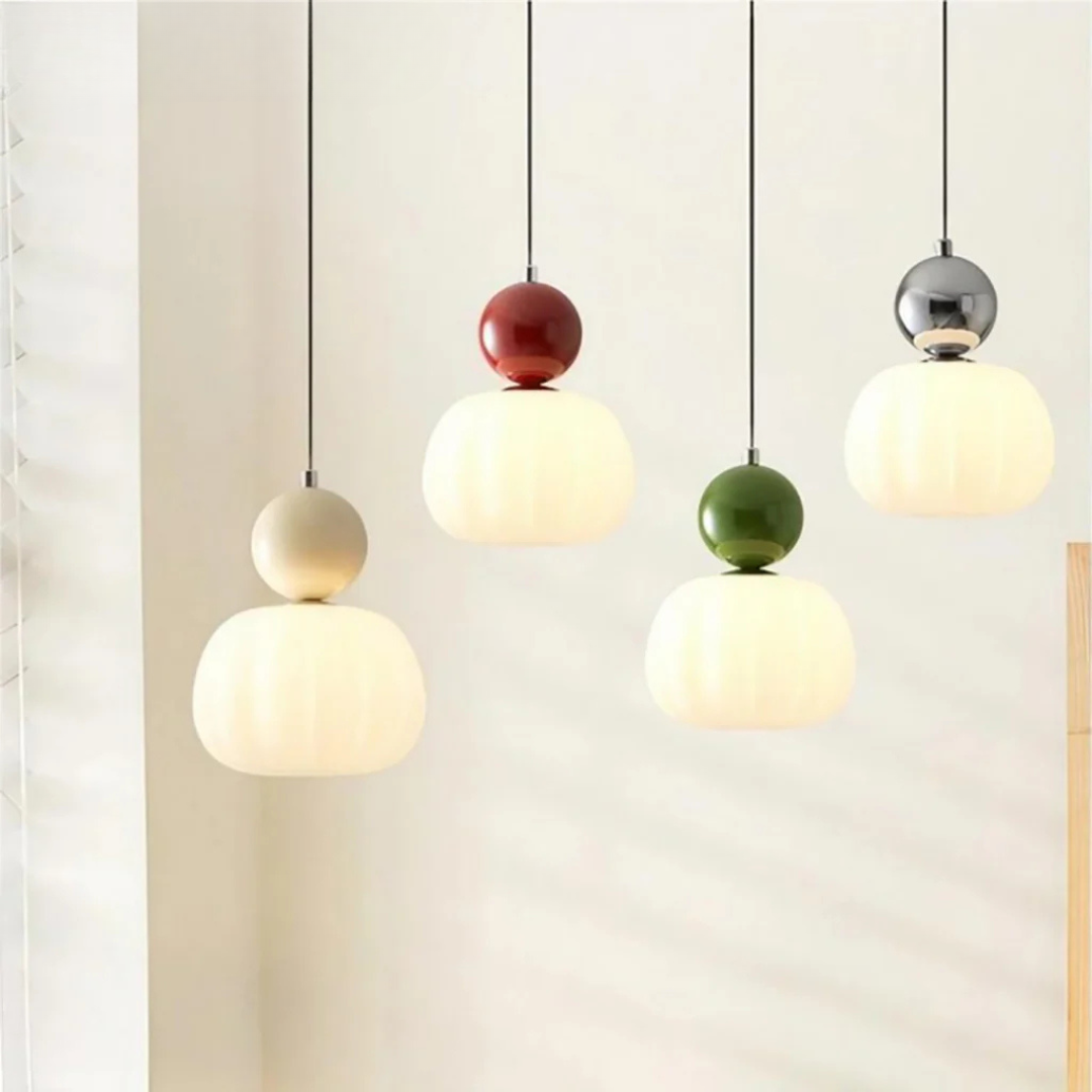 Lampa Wisząca Art Deco Ze Szkła I Złota