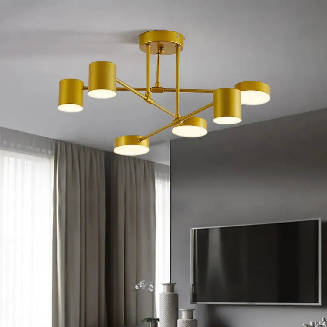 Sufitowa Lampa Z Regulacją Koloru I Sześcioma Punktami Światła