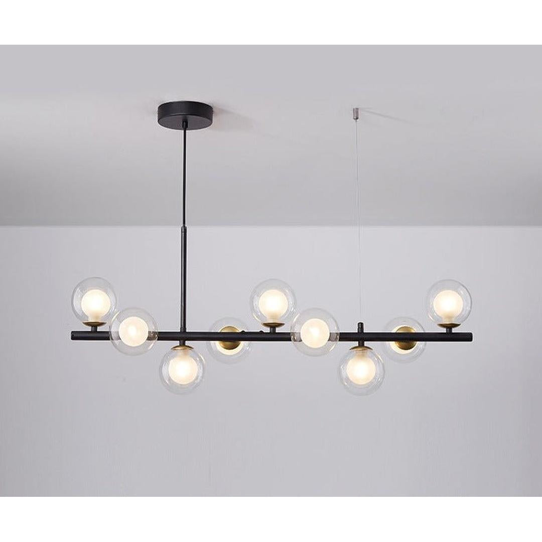 Szklana Liniowa Lampa Wisząca Do Jadalni