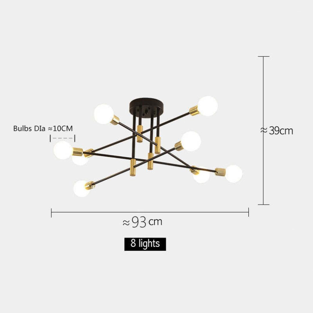 Nowoczesna Sufitowa Lampa Ze Szklaną Kulą