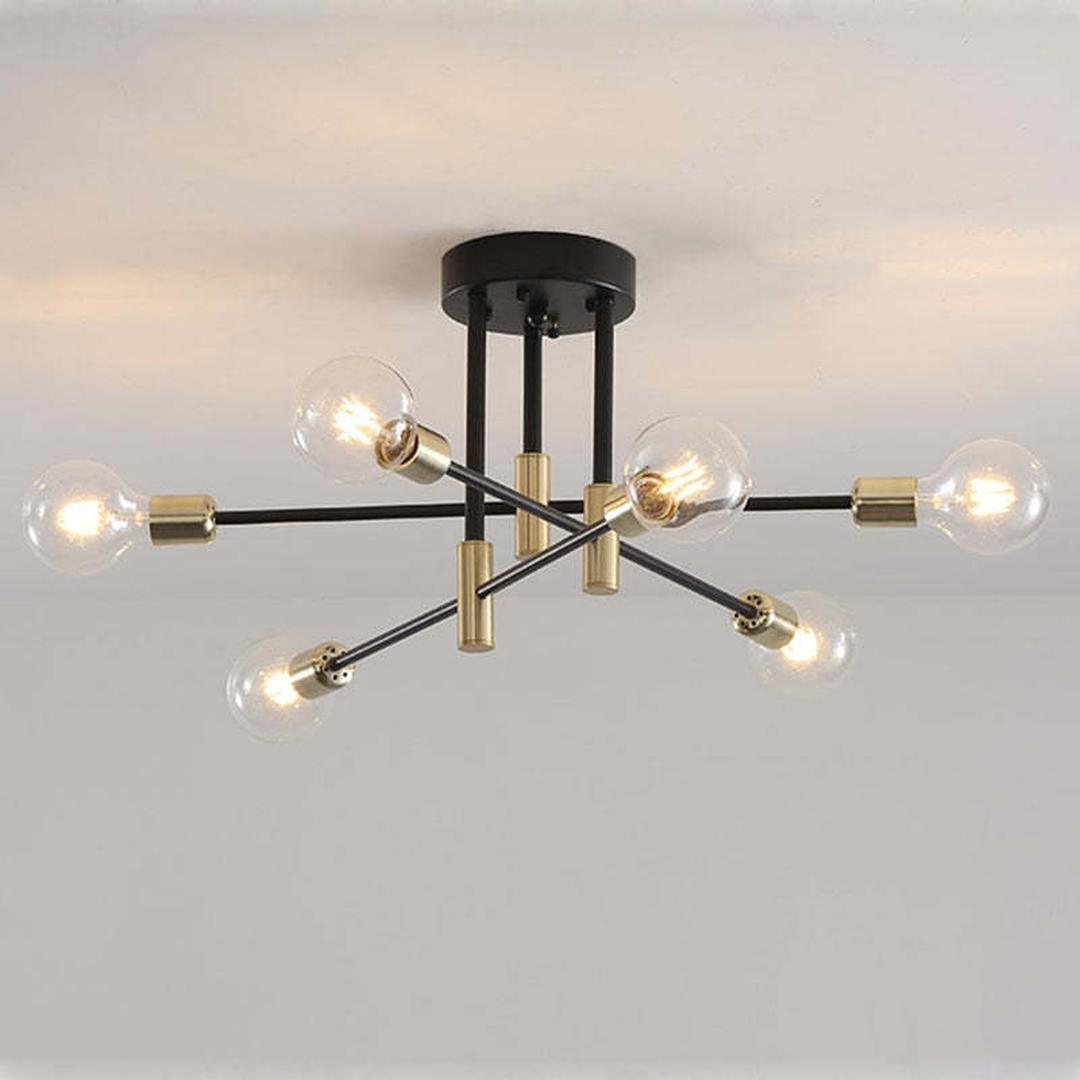 Nowoczesna Sufitowa Lampa Ze Szklaną Kulą