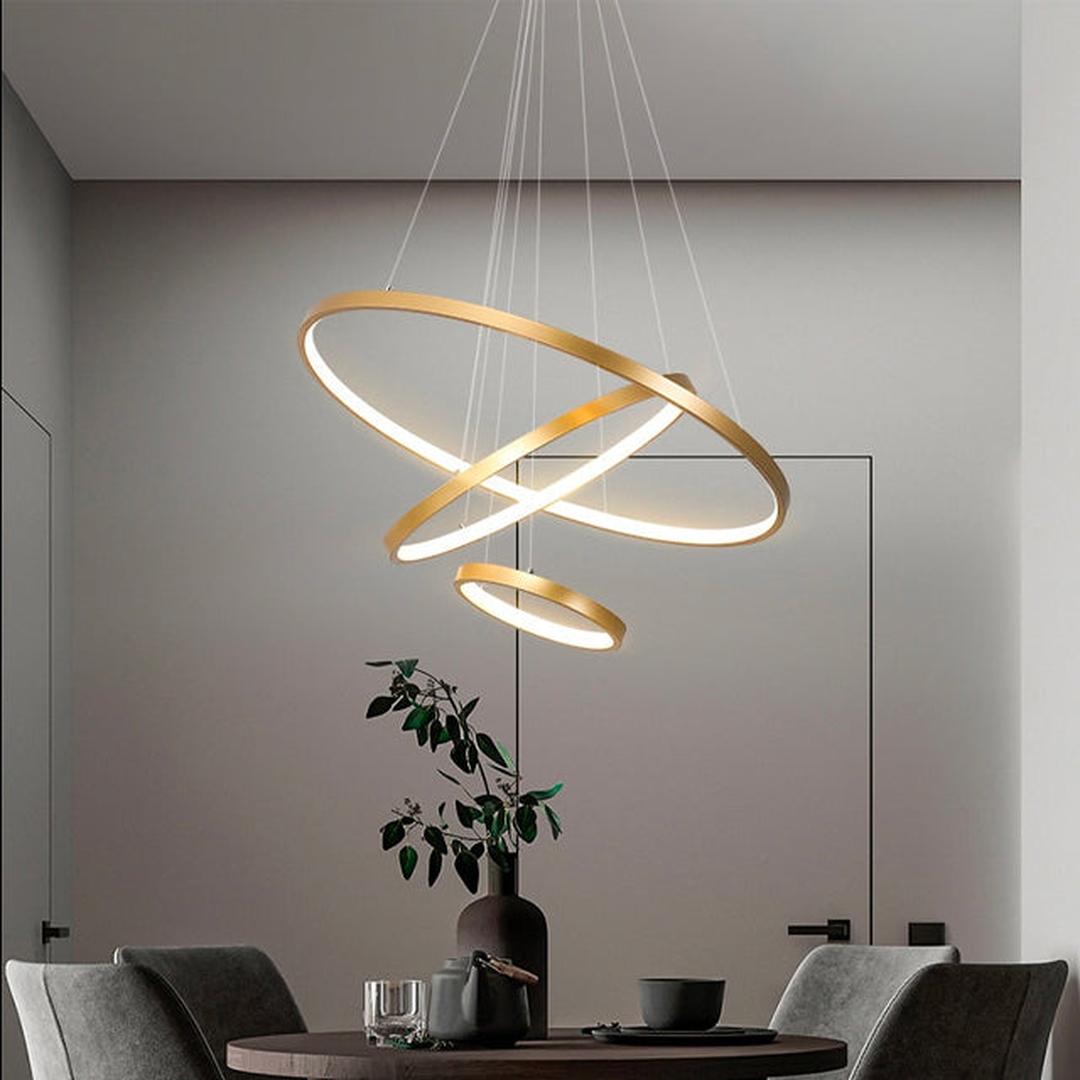Nowoczesna Lampa Wisząca LED W Kształcie Pierścienia